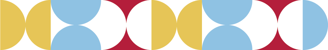 Single row of shapes in MARC colors